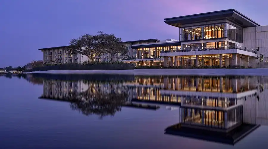 JW Marriott Hotel Bengaluru exterior opposite Cubbon Park and next to UB City