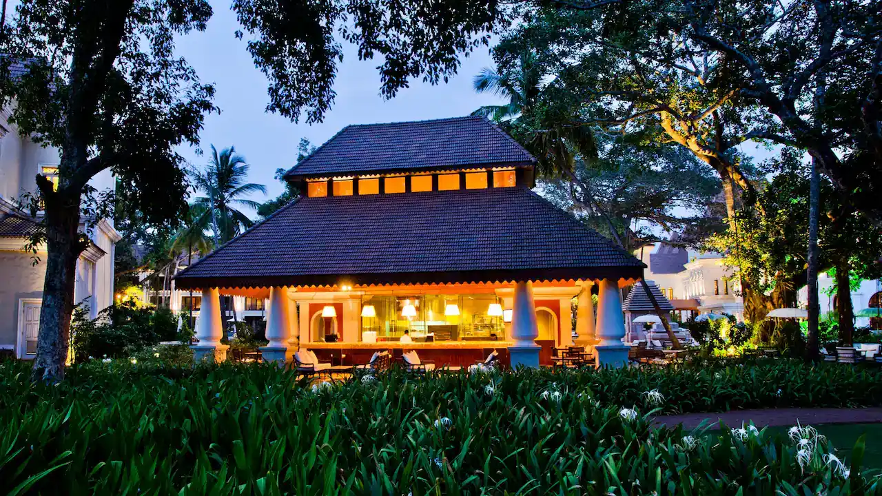 Grand Hyatt Goa pillarless Grand Ballroom wedding setup