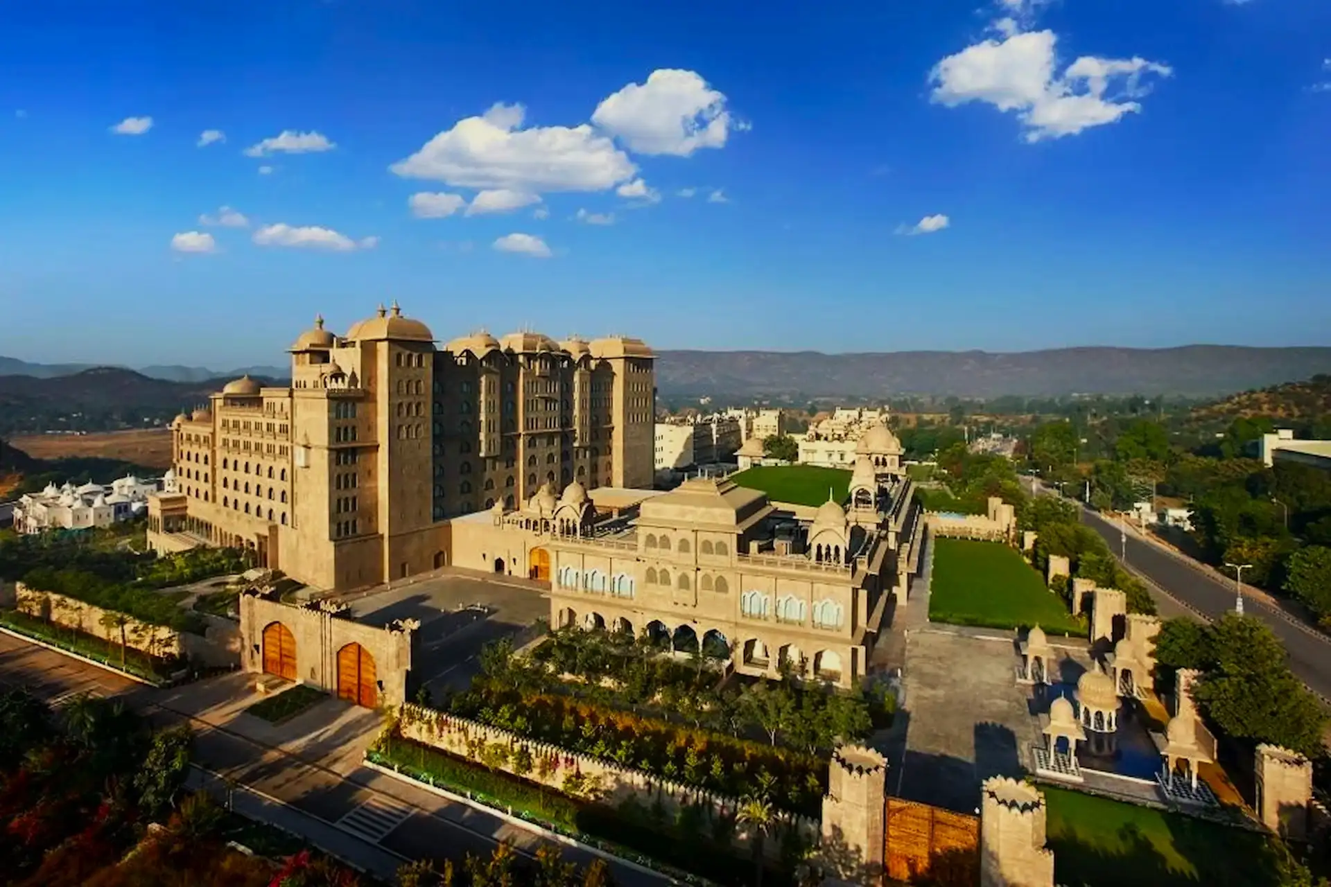 Fairmont Jaipur exterior with Mughal-Rajputana inspired palace architecture