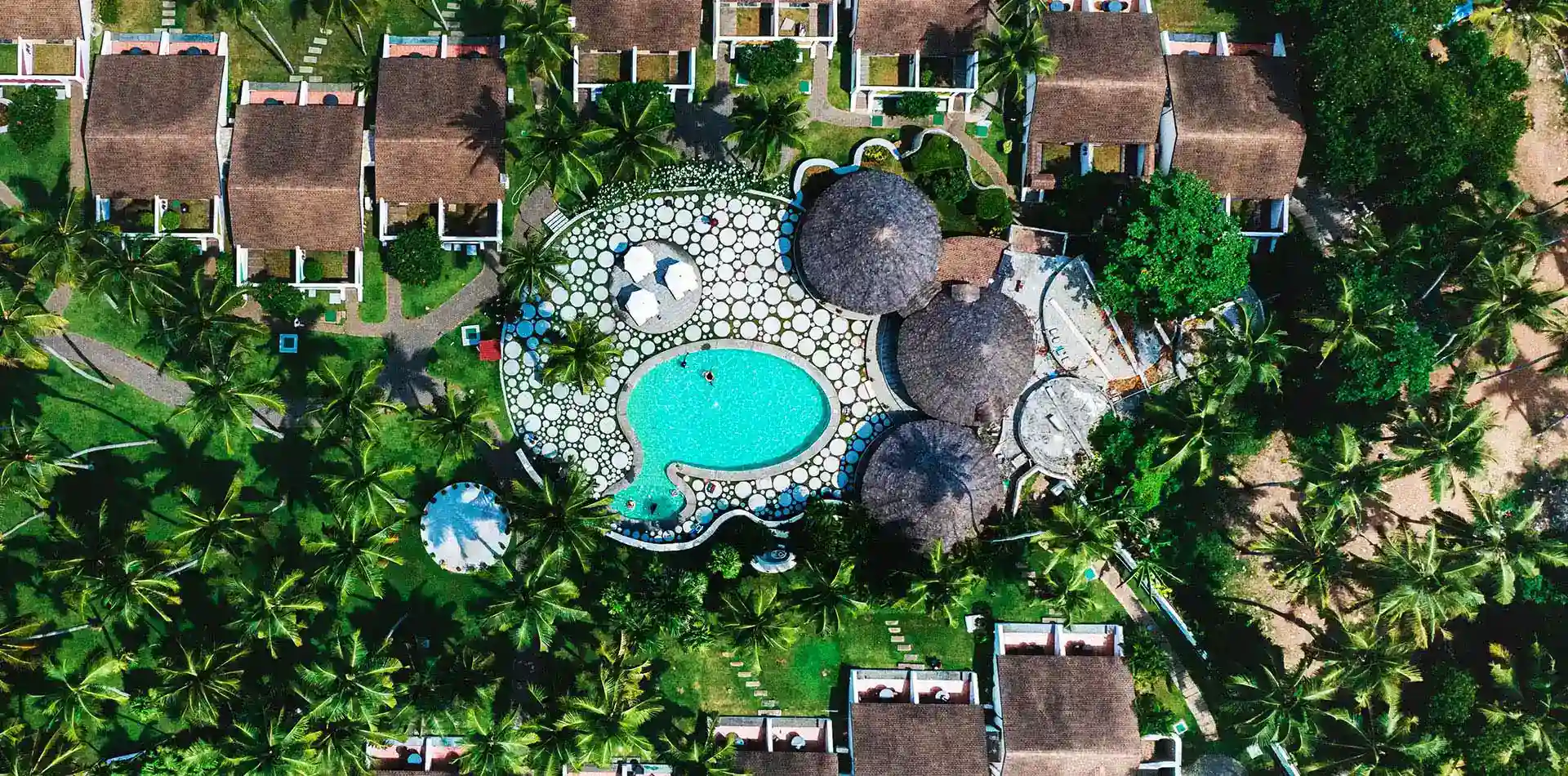 Outdoor wedding or event setup at The Leela Kovalam Kerala
