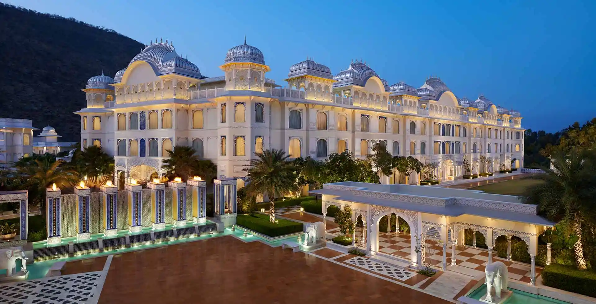 Contemporary palace-style resort designed for luxury weddings and events