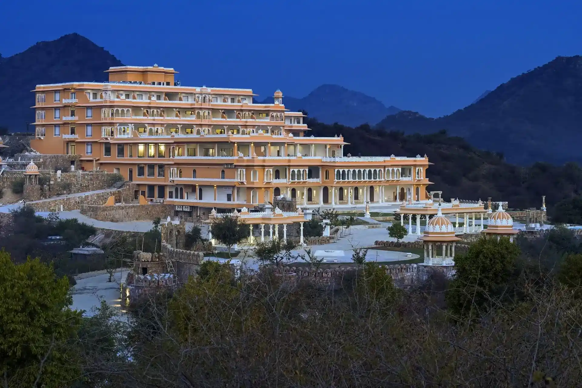 Terrace and pool event space at Fateh Garh Palace Udaipur